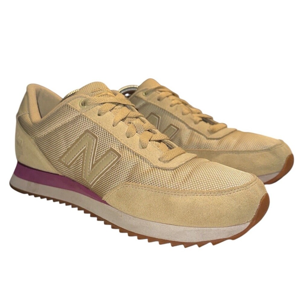 New Balance 501 Classics Tan Purple Women’s Size 10 B Sneakers Shoes WZ501AAD